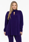 Tuniek flare met plooien dolce - Paars