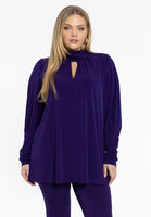 Tunic flare pleated DOLCE - purple - #1