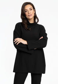 Pullover wide RIB - black - #1