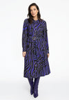 Dress belted LINA - black