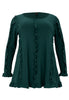 Tunic flare ruffled DOLCE - dark green - #4