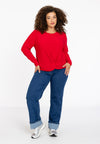 Tuniek geknoopte onderkant dolce - Rood