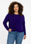 Tuniek geknoopte onderkant dolce - Paars