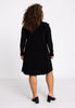 Dress V-neck ruffled DOLCE - black  - #3