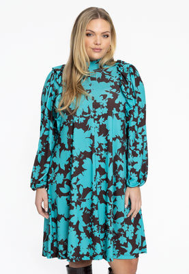 Dress A-line JONES - turquoise - #1