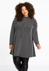 Tunic jaquard knit - Zwart