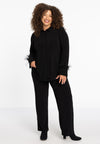 Blouse A-line Feather DOLCE - black
