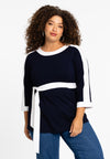 Tuniek a-lijn belted vita - blauw