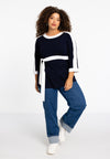 Tuniek a-lijn belted vita - blauw