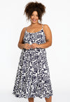 Dress spaghetti MAZE - white
