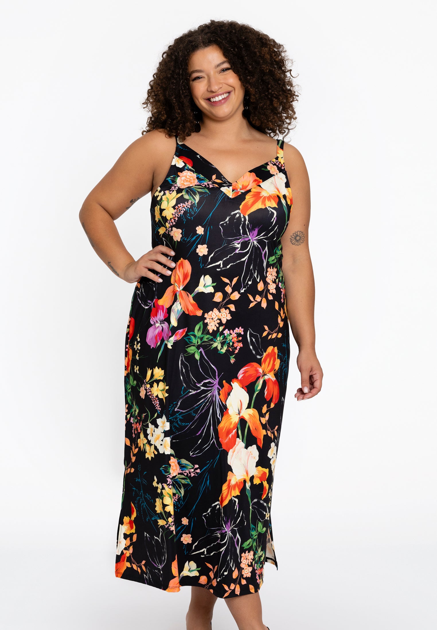 yoek Spaghetti jurk CAMPO Zwart Top uitverkoop Kleding