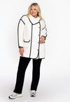 Jacket Interlock contrast - ecru