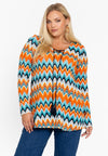 Flared tunic SUNSET - orange 