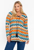 Flared tunic SUNSET - orange 