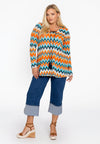 Flared tunic SUNSET - orange