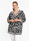Tunic V-neck ALICE - black