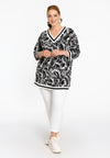 Tunic V-neck ALICE - black