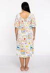 Dress smock waist TROPICANA - ecru - #3