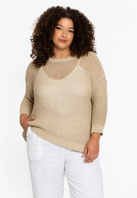 Pullover gold lurex - gold - #1