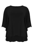 Tunic cape DOLCE - black - #1