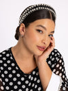 Haarband met parels - Wit