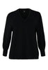 Sweater V-neck LOUNGE - black  - #4