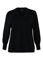 Sweater V-neck LOUNGE - black  - #4