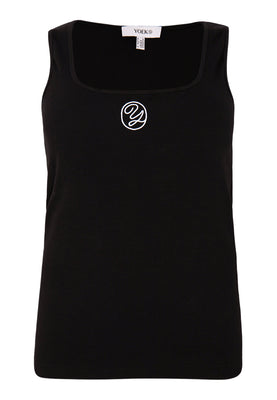 Tank logo rib LOUNGE - black  - #1