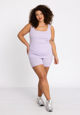 Tank rib LOUNGE - light purple - #2