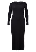 Dress long sleeves rib LOUNGE - black  - #5