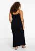 Spaghetti Dress rib LOUNGE - black - #3