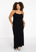 Spaghetti Dress rib LOUNGE - black - #2