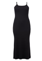 Spaghetti Dress rib LOUNGE - black - #5