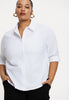 Blouse regular COTTON STRETCH - white - #4