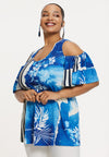 Top A-line AZZURRO - blue