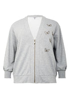 Bomber butterfly HANNELORE - light grey - #4