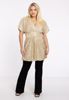 Tuniek plisse hannelore - goud