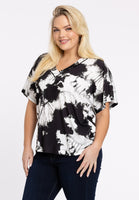 T-shirt v-neck HANNELORE - black  - #1