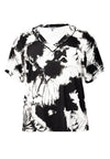 T-shirt v-neck HANNELORE - black - #4