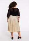 Skirt plisse HANNELORE - gold