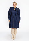 Dress with bow DENIM DOLCE - blue - #3