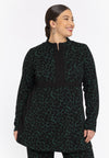 Tunic with zipper MOORLAND - green 
