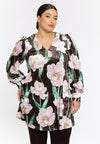Tunic wide bottom FIORITO - brown