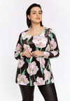 Tunic flare FIORITO - brown