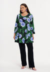 Tunic wide bottom FULL BLOSSOM - blue - #6