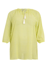 Tunic strings VICHY - yellow - #5