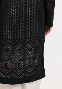 Cardigan Ajour - black - #3