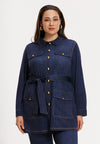Blouse denim dolce - blauw