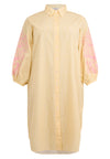 Shirt-dress FLOWER STRIPE - yellow - #5
