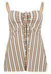 Singlet DECOSTRIPE - light brown - #3